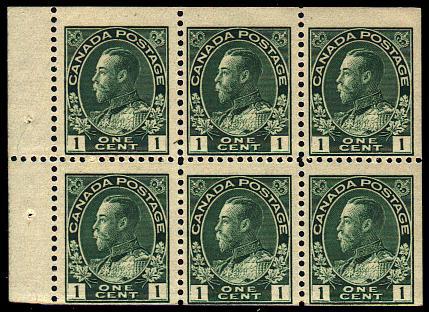 ONE CENT YELLOW GREEN BOOKLET