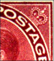 TWO CENTS CARMINE ORIGINAL DIE