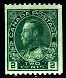 TWO CENT GREEN VERTICAL COIL