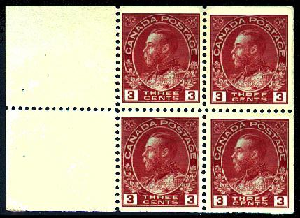 THREE CENTS CARMINE BOOKLET