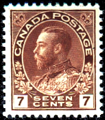 SEVEN CENTS PALE RED BROWN